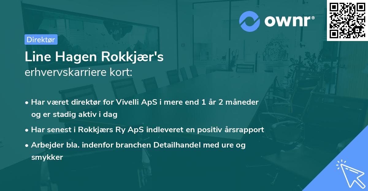 Line Hagen Rokkjær's erhvervskarriere kort