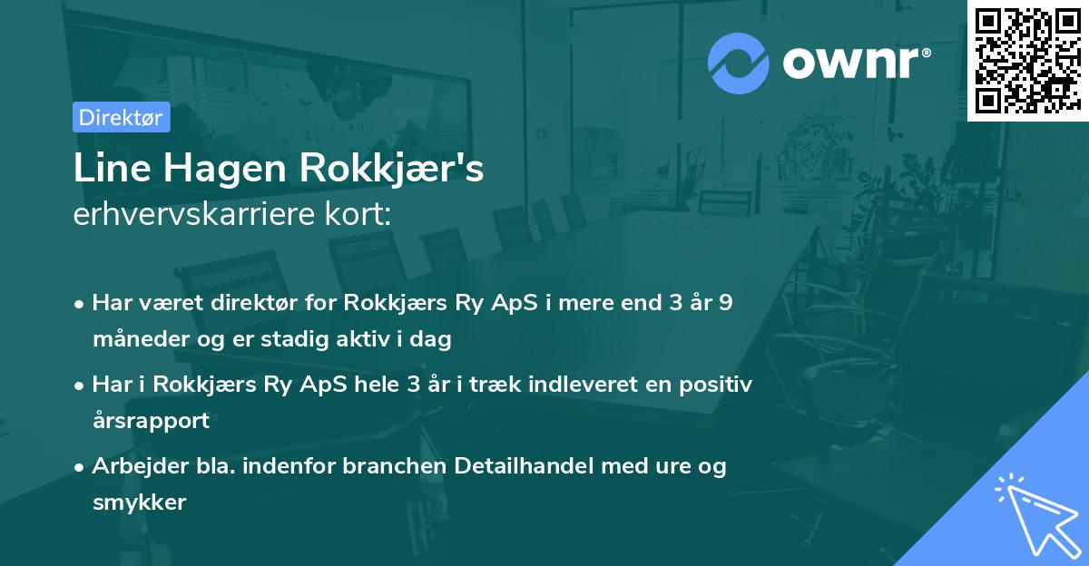 Line Hagen Rokkjær's erhvervskarriere kort