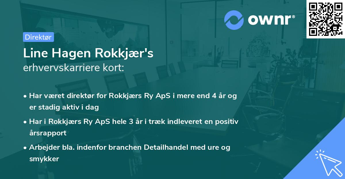 Line Hagen Rokkjær's erhvervskarriere kort