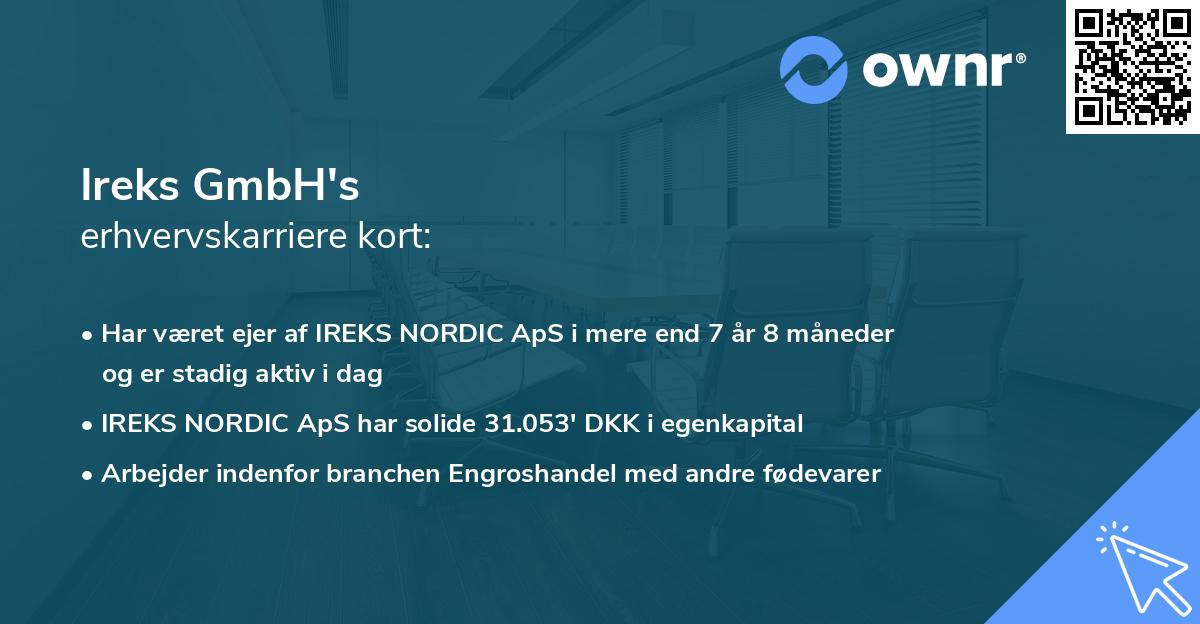 Ireks GmbH's erhvervskarriere kort