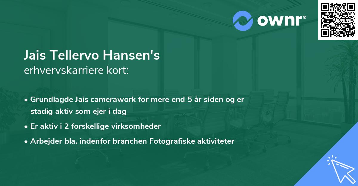 Jais Tellervo Hansen's erhvervskarriere kort