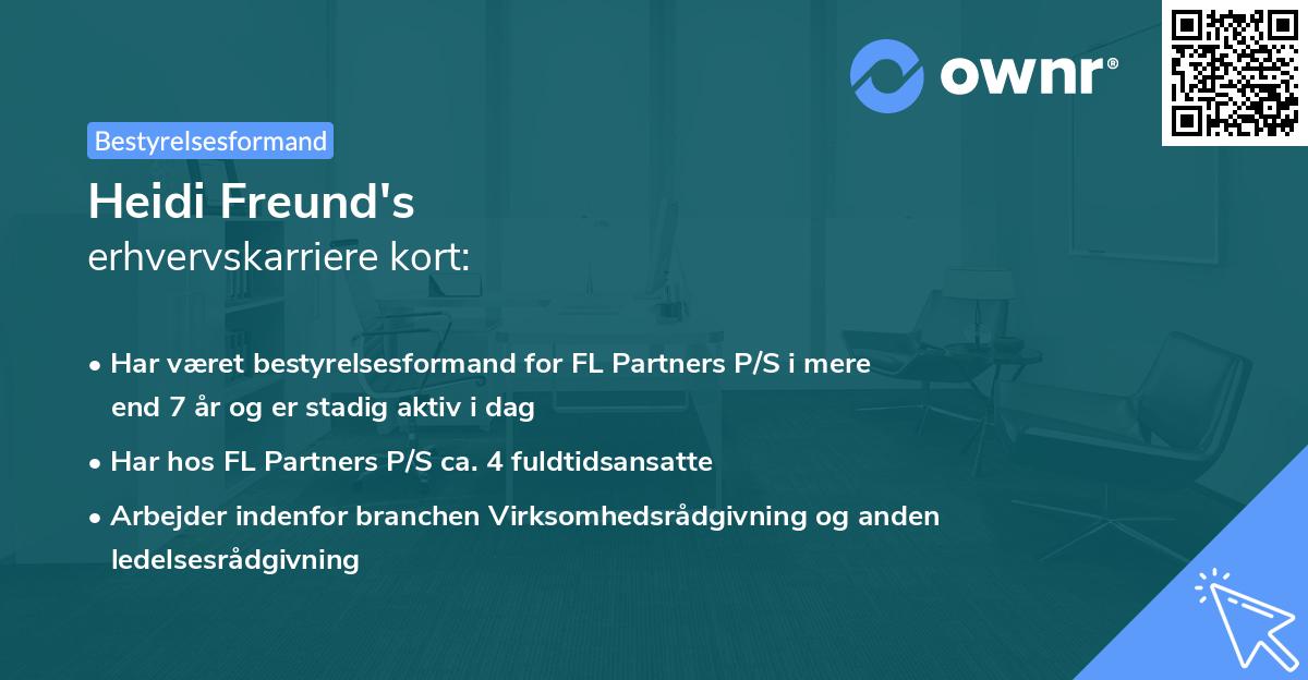 Heidi Freund's erhvervskarriere kort