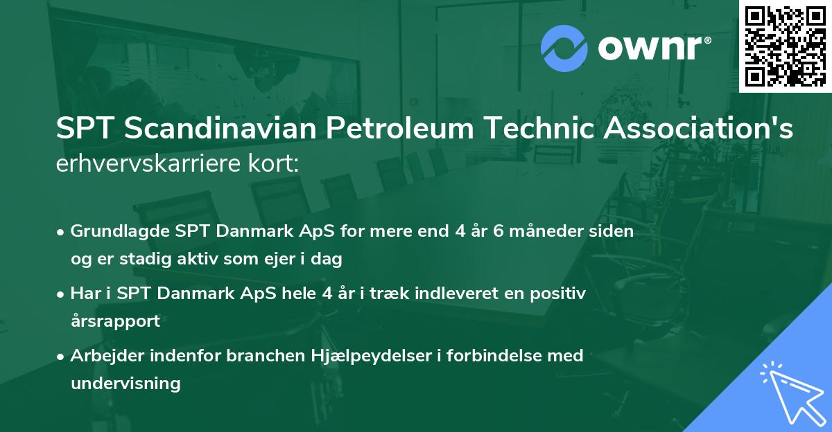 SPT Scandinavian Petroleum Technic Association's erhvervskarriere kort