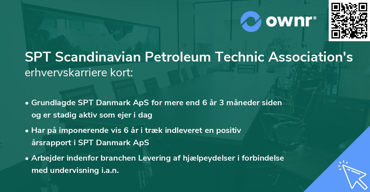 SPT Scandinavian Petroleum Technic Association's erhvervskarriere kort