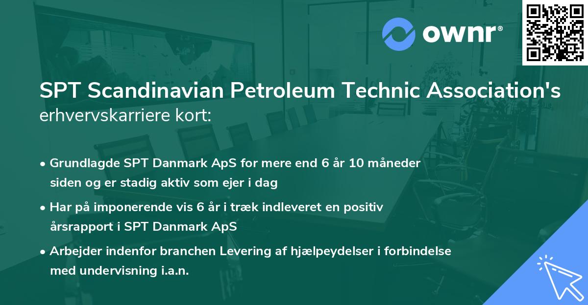 SPT Scandinavian Petroleum Technic Association's erhvervskarriere kort