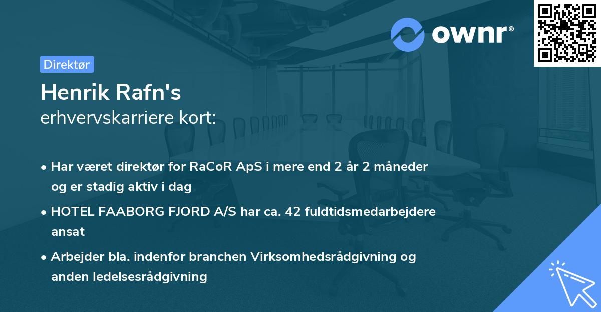 Henrik Rafn's erhvervskarriere kort