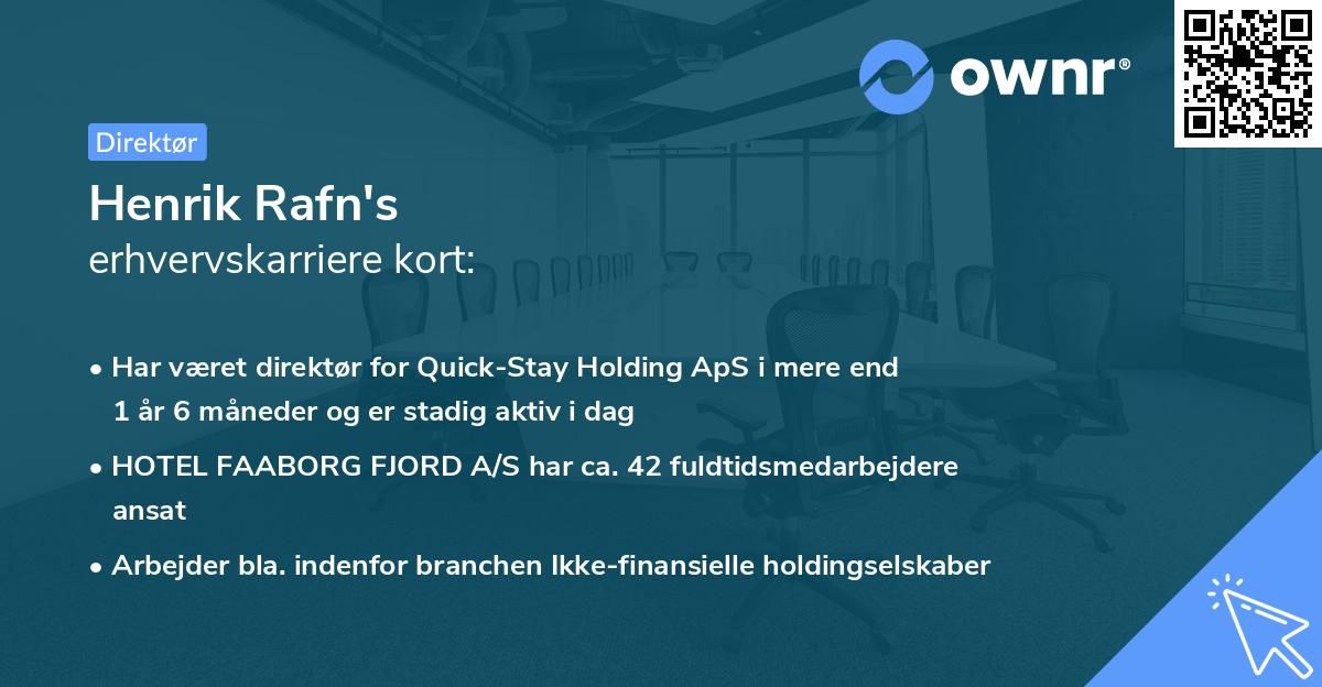 Henrik Rafn's erhvervskarriere kort