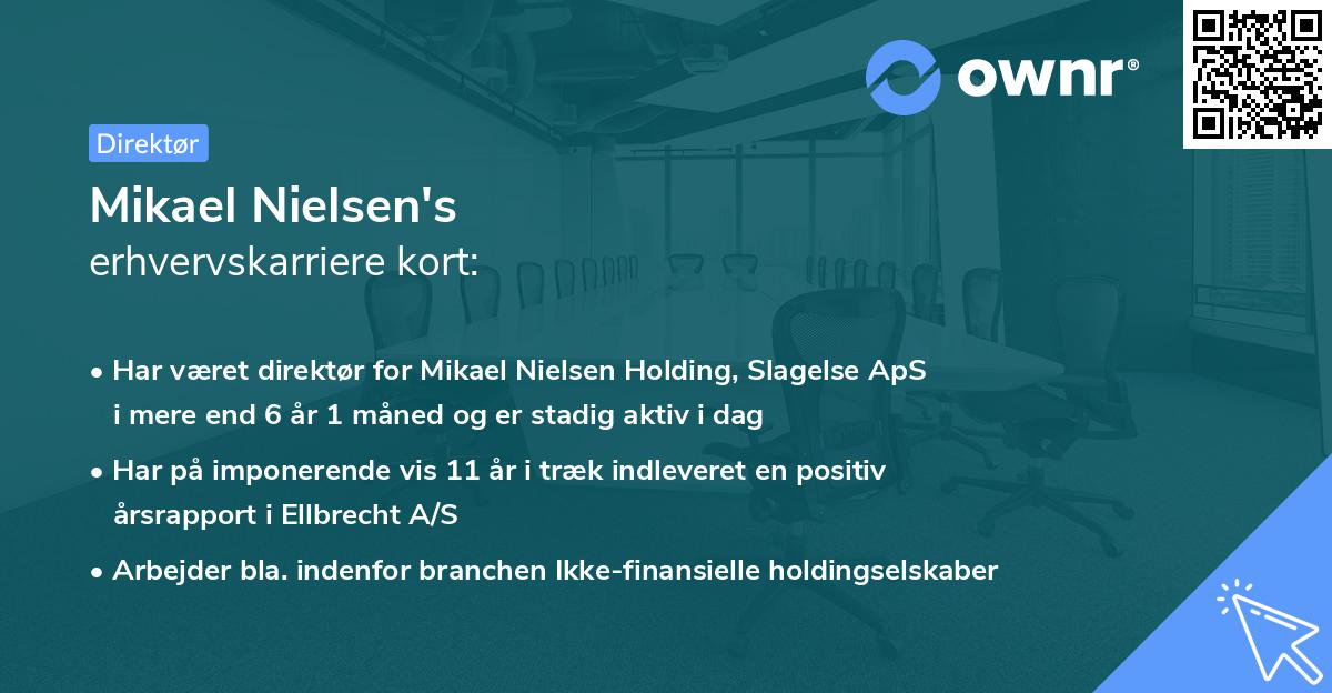 Mikael Nielsen's erhvervskarriere kort