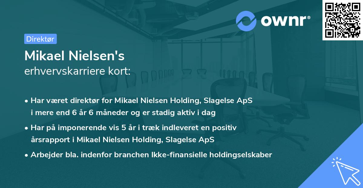Mikael Nielsen's erhvervskarriere kort