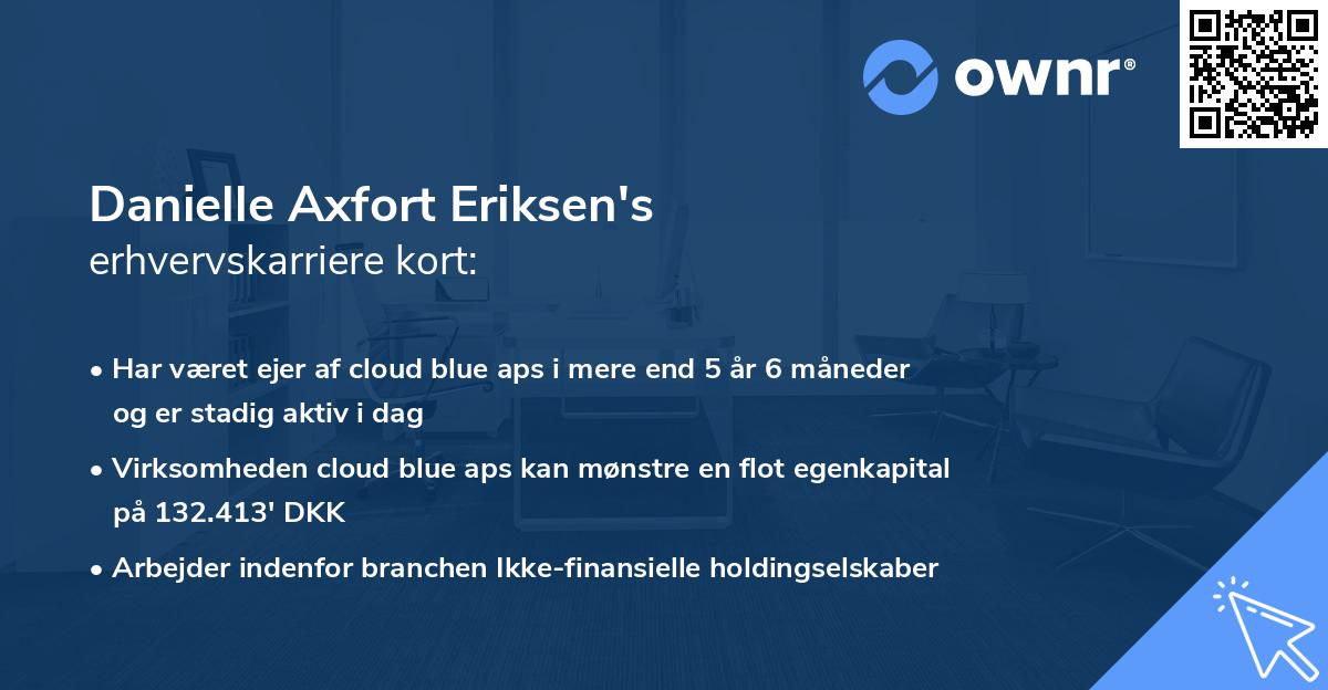 Danielle Axfort Eriksen's erhvervskarriere kort