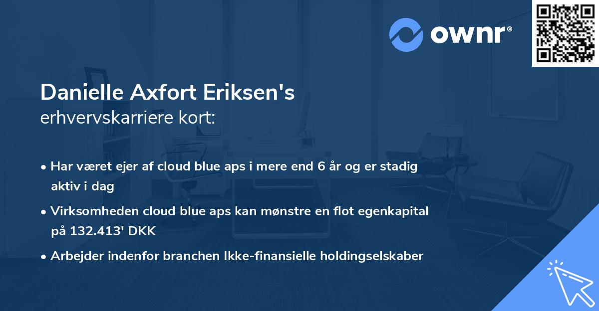 Danielle Axfort Eriksen's erhvervskarriere kort