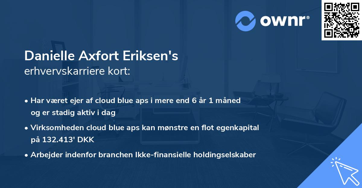 Danielle Axfort Eriksen's erhvervskarriere kort