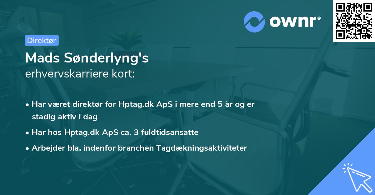 Mads Sønderlyng's erhvervskarriere kort