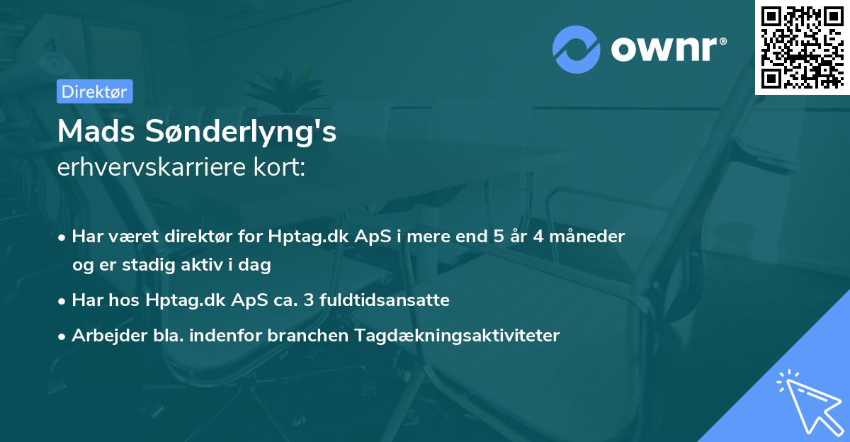 Mads Sønderlyng's erhvervskarriere kort
