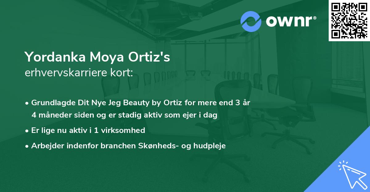 Yordanka Moya Ortiz's erhvervskarriere kort