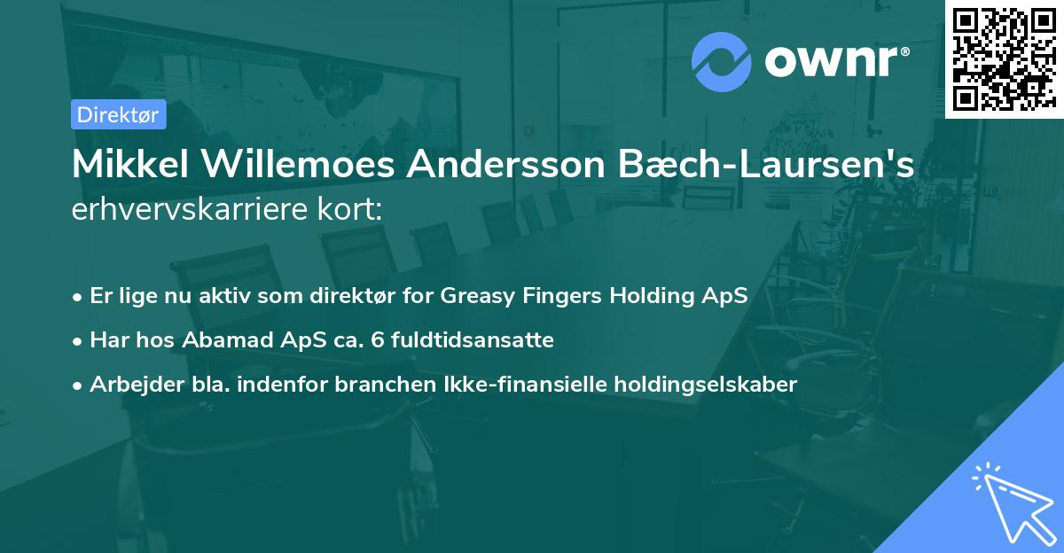 Mikkel Willemoes Andersson Bæch-Laursen's erhvervskarriere kort