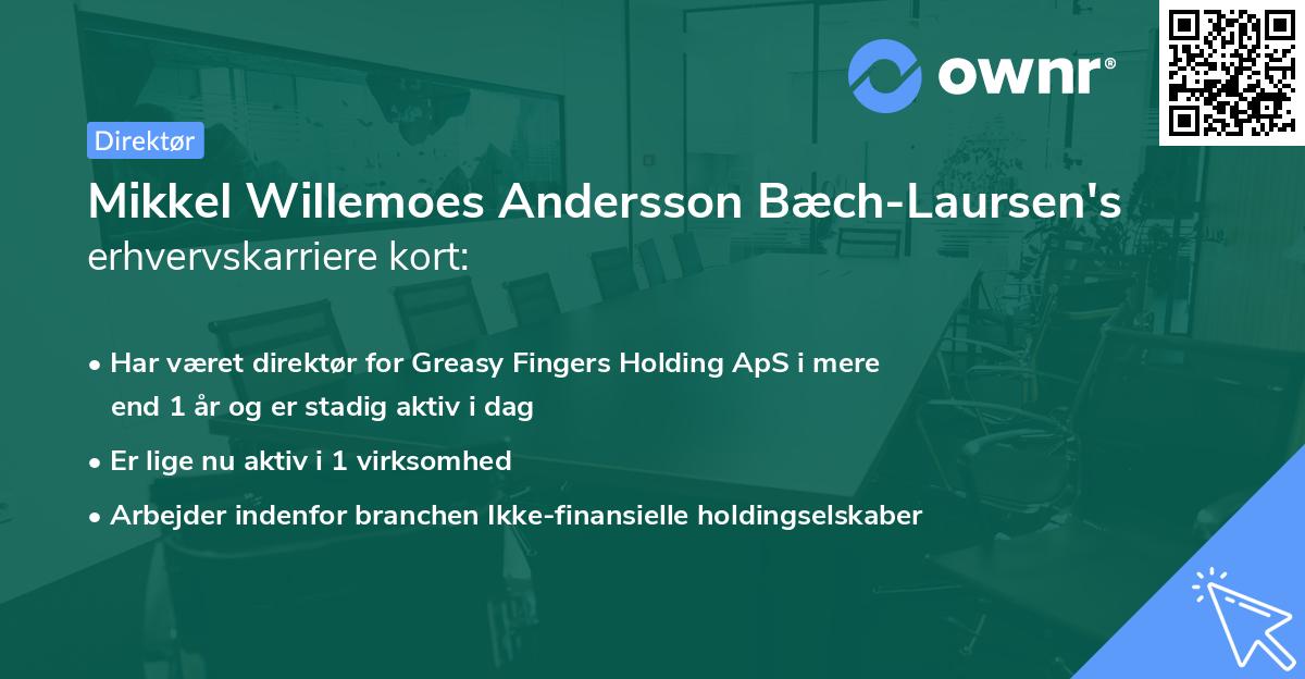 Mikkel Willemoes Andersson Bæch-Laursen's erhvervskarriere kort
