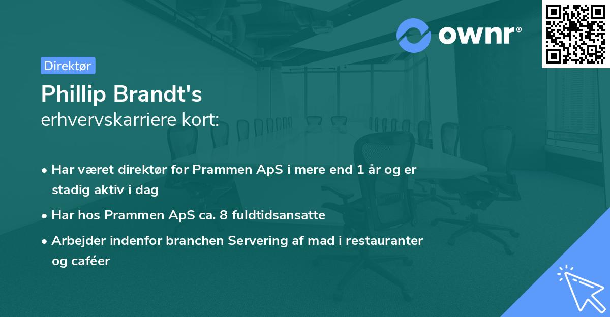 Phillip Brandt's erhvervskarriere kort