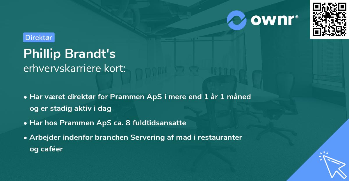 Phillip Brandt's erhvervskarriere kort