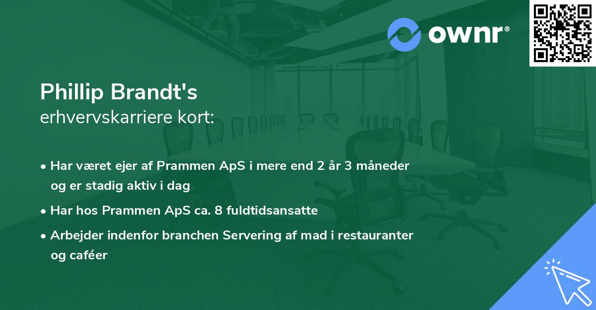 Phillip Brandt's erhvervskarriere kort