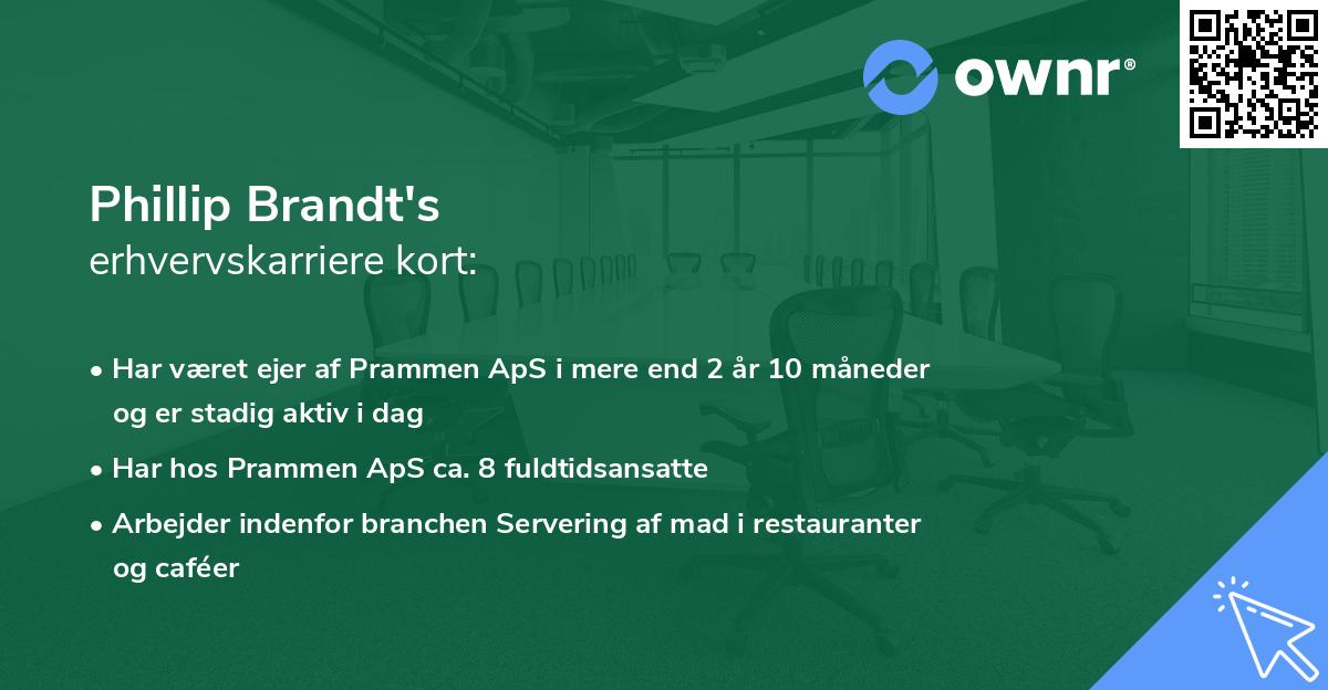 Phillip Brandt's erhvervskarriere kort