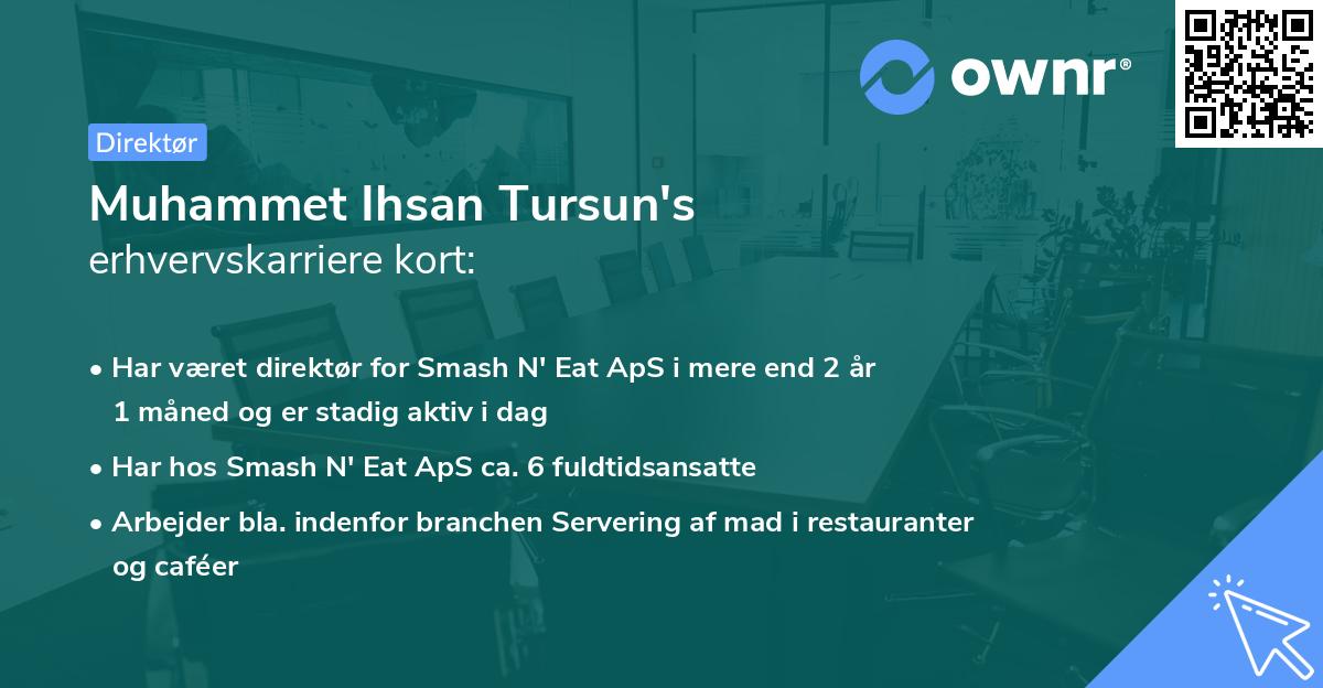 Muhammet Ihsan Tursun's erhvervskarriere kort