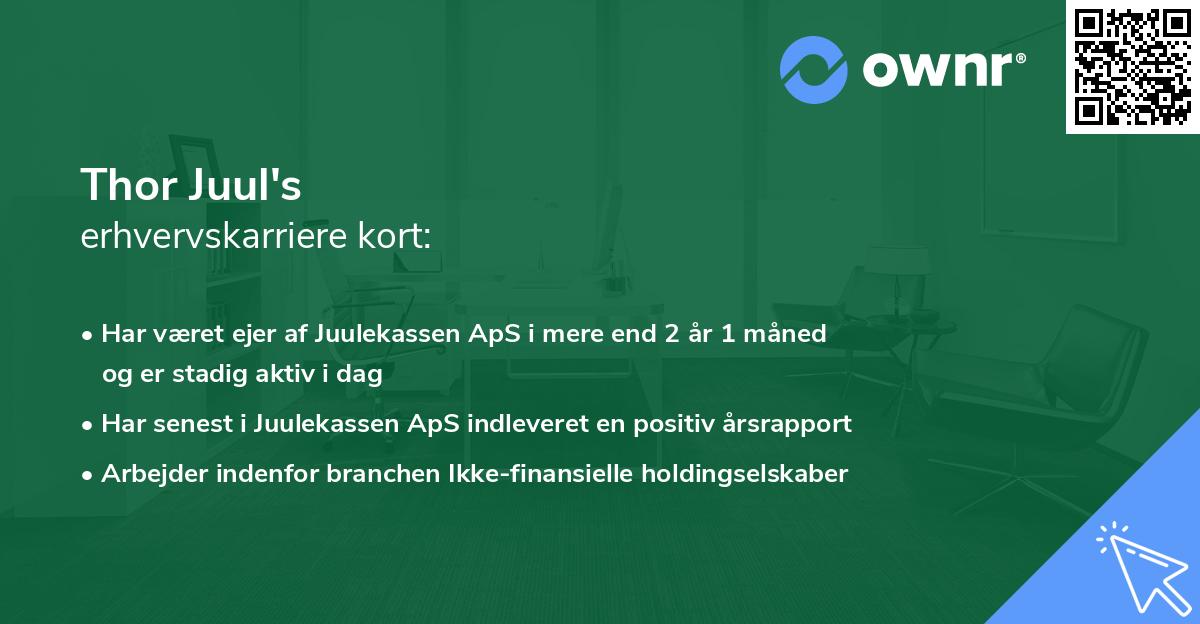 Thor Juul's erhvervskarriere kort