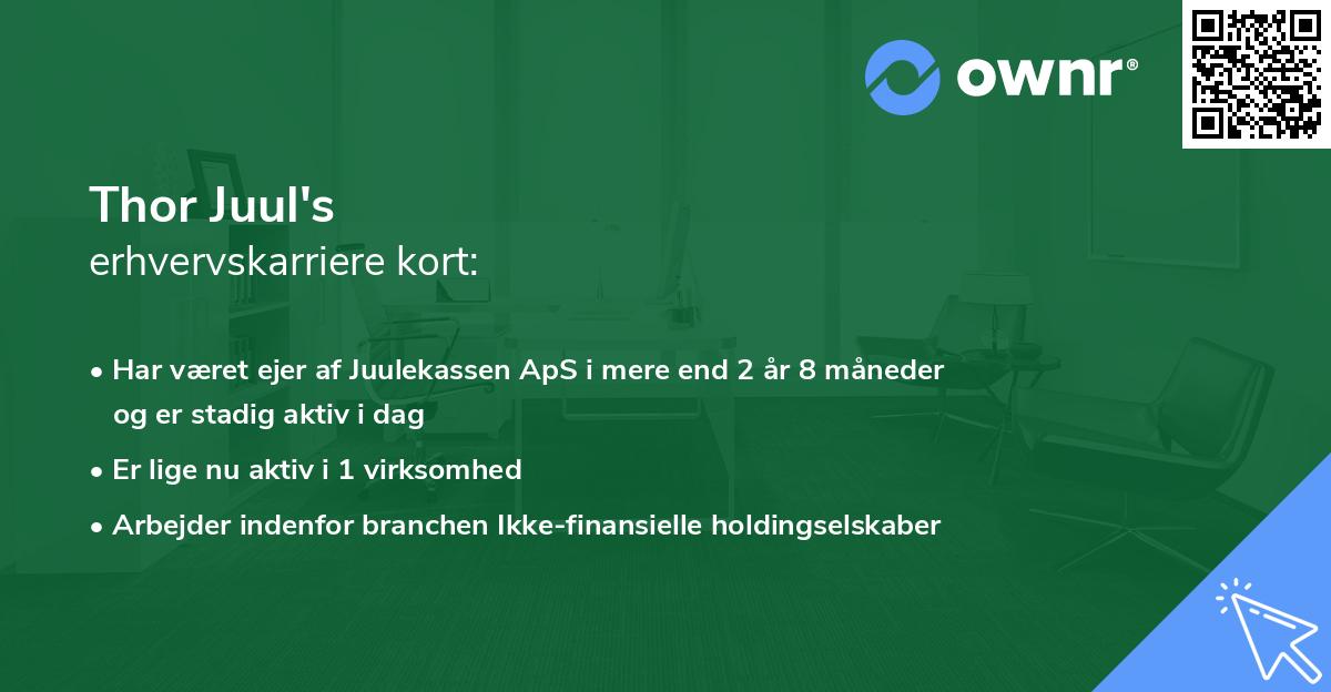 Thor Juul's erhvervskarriere kort
