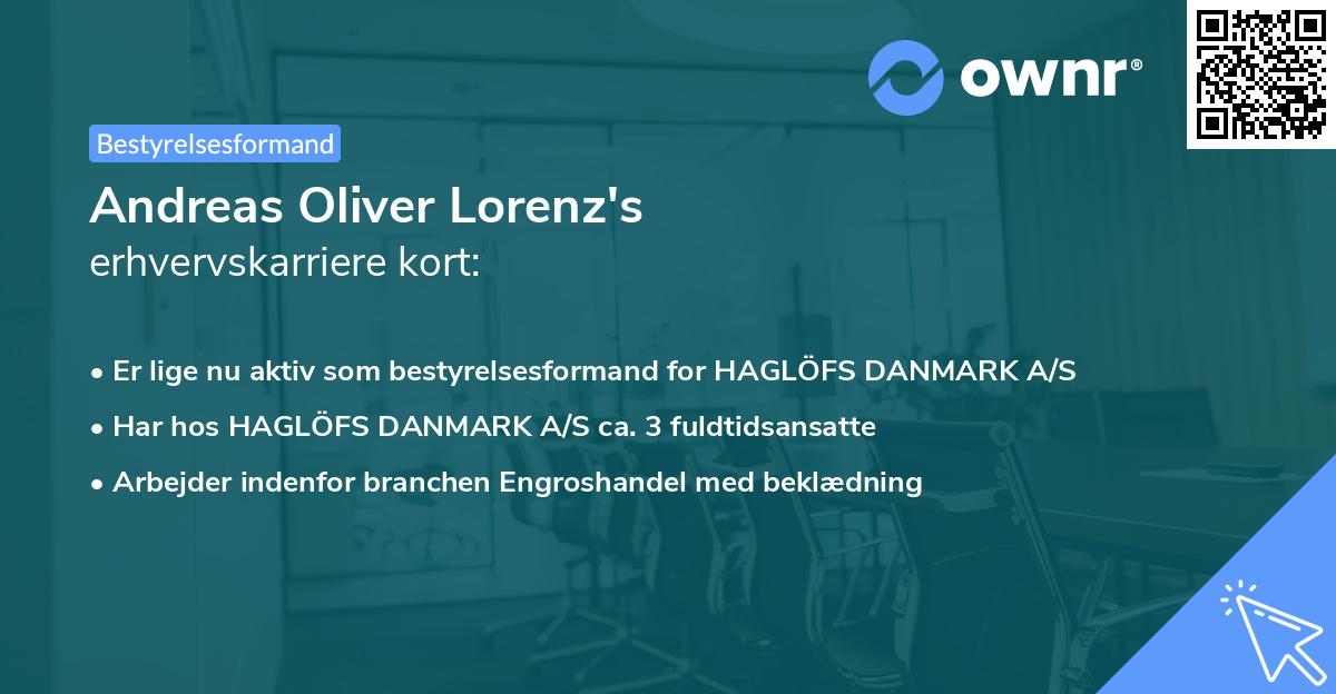 Andreas Oliver Lorenz's erhvervskarriere kort