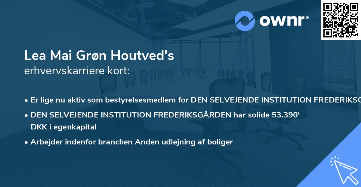 Lea Mai Grøn Houtved's erhvervskarriere kort
