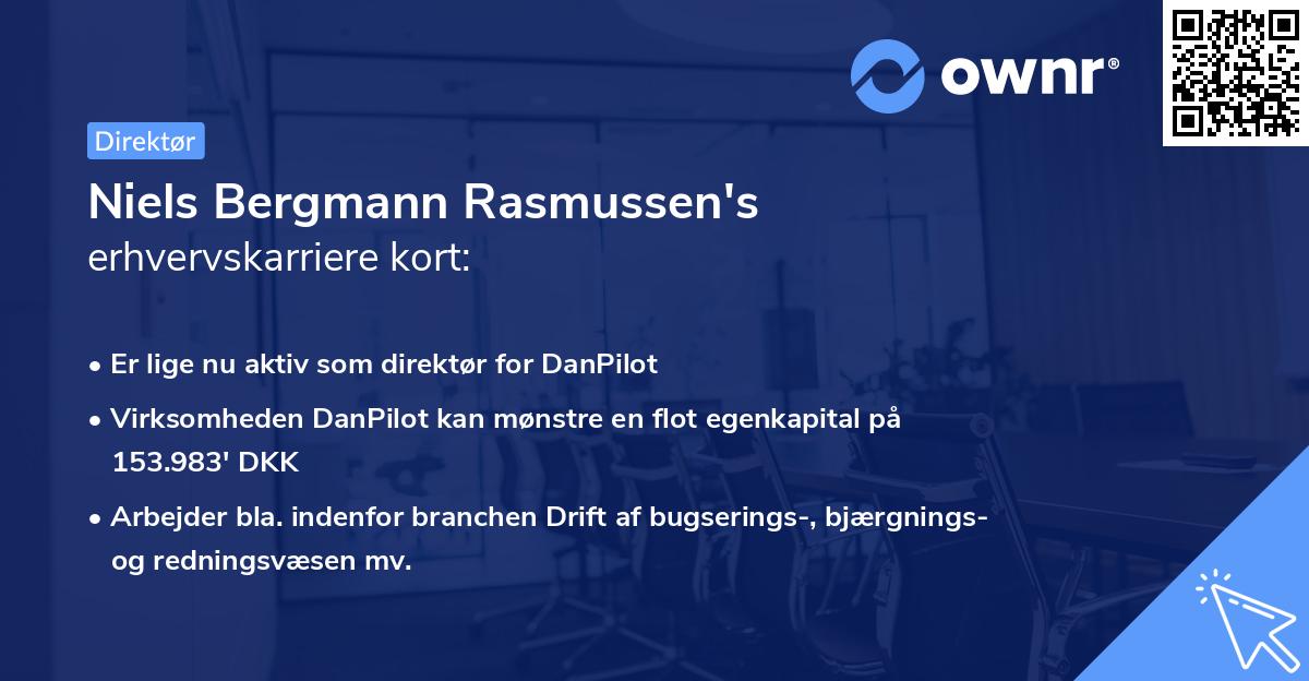 Niels Bergmann Rasmussen's erhvervskarriere kort