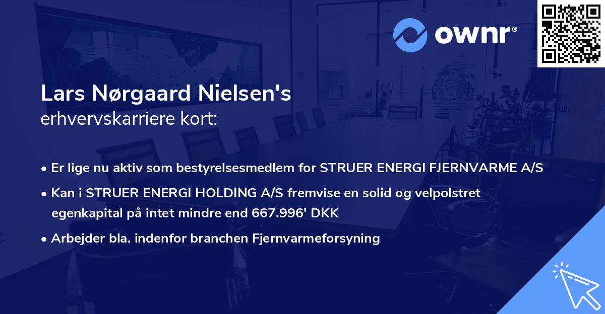 Lars Nørgaard Nielsen's erhvervskarriere kort