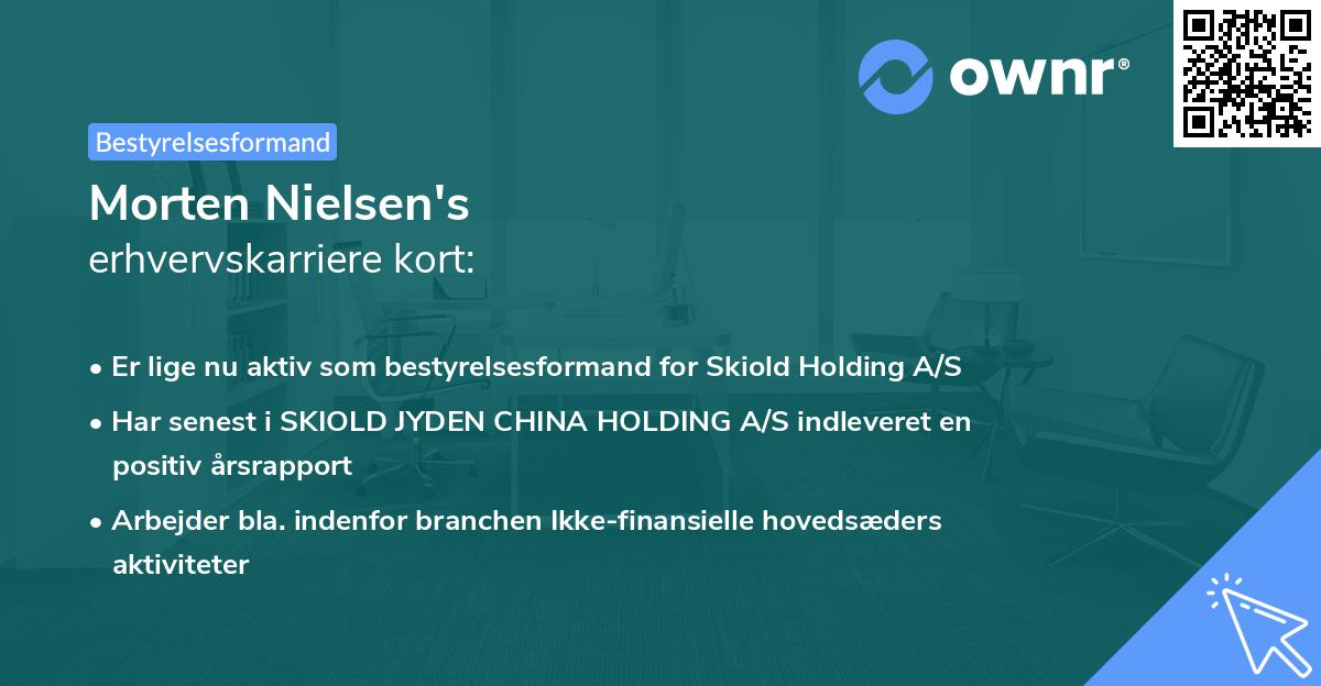 Morten Nielsen's erhvervskarriere kort