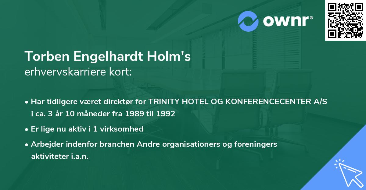 Torben Engelhardt Holm's erhvervskarriere kort
