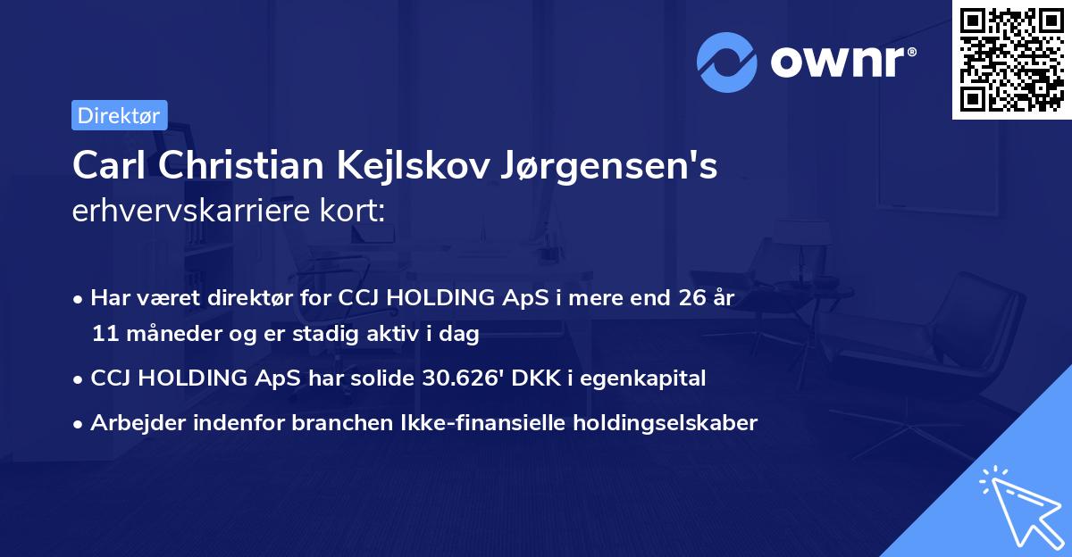 Carl Christian Kejlskov Jørgensen's erhvervskarriere kort