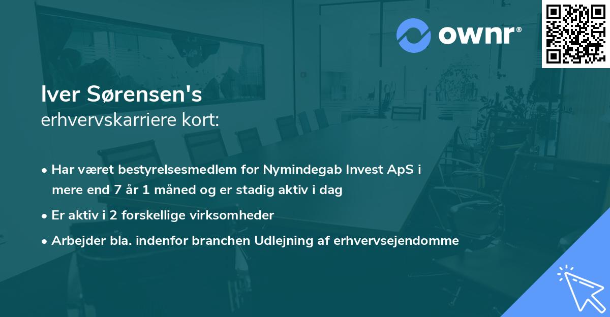 Iver Sørensen's erhvervskarriere kort