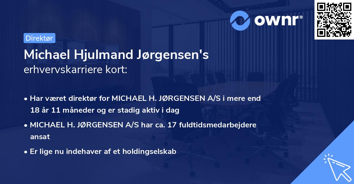 Michael Hjulmand Jørgensen's erhvervskarriere kort
