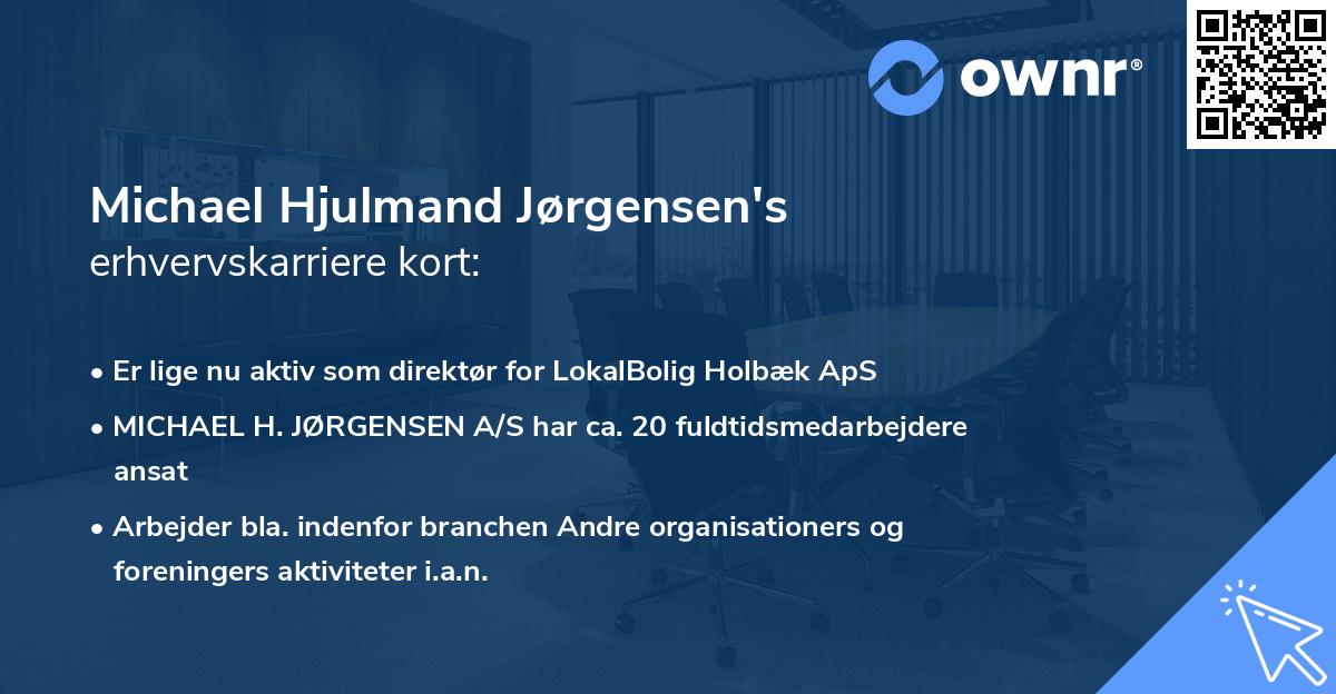 Michael Hjulmand Jørgensen's erhvervskarriere kort