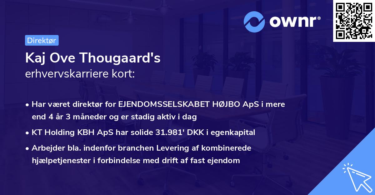 Kaj Ove Thougaard's erhvervskarriere kort