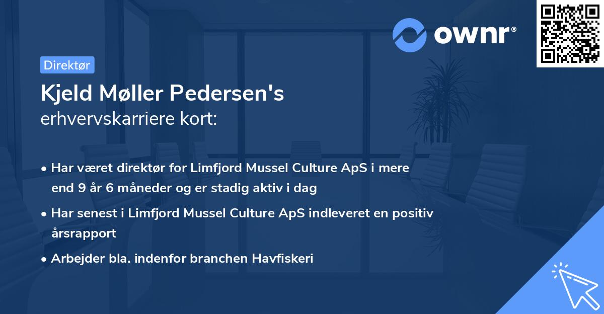 Kjeld Møller Pedersen's erhvervskarriere kort