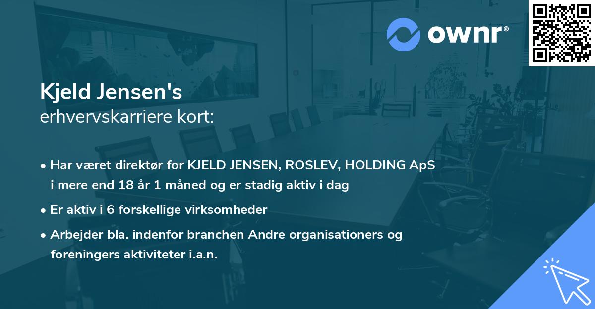 Kjeld Jensen's erhvervskarriere kort