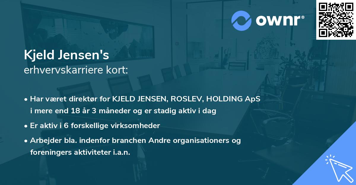 Kjeld Jensen's erhvervskarriere kort