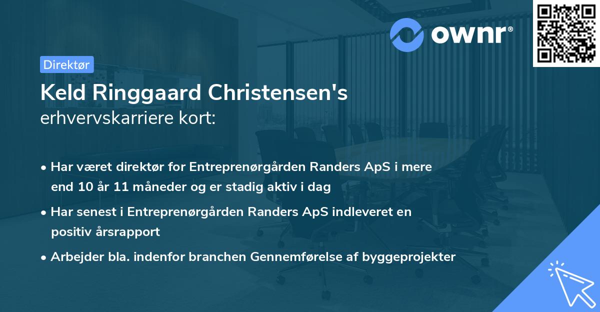 Keld Ringgaard Christensen's erhvervskarriere kort