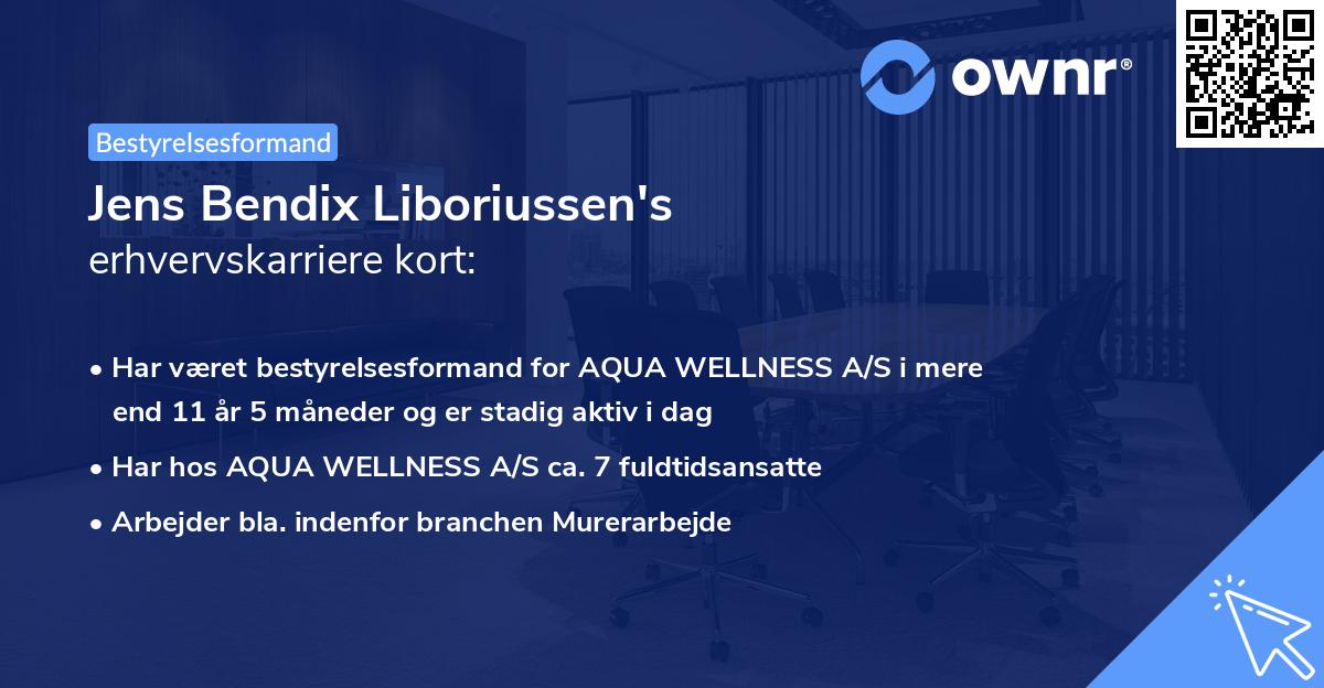Jens Bendix Liboriussen's erhvervskarriere kort