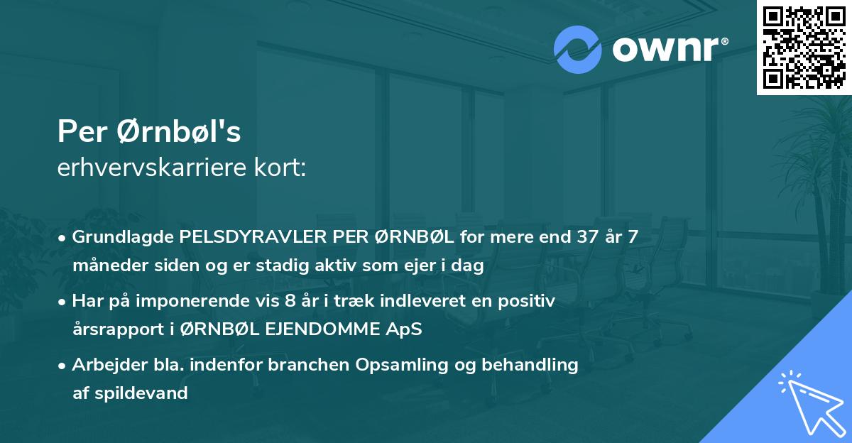 Per Ørnbøl's erhvervskarriere kort