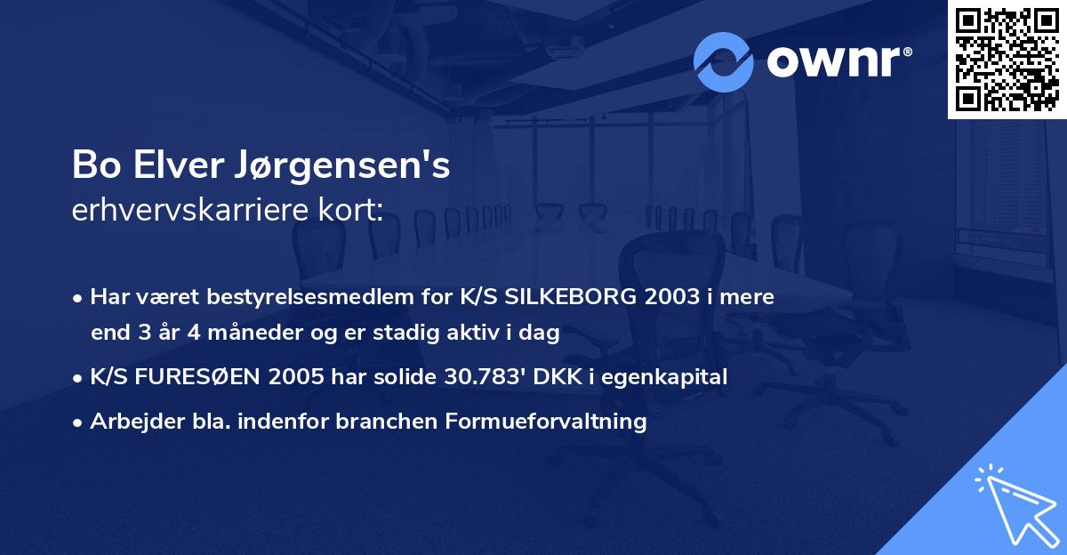 Bo Elver Jørgensen's erhvervskarriere kort