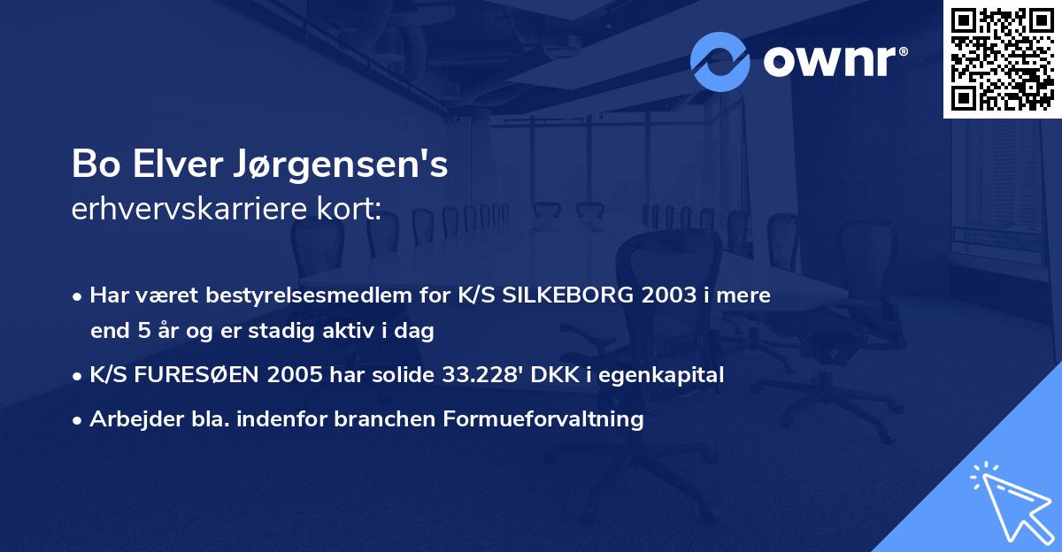 Bo Elver Jørgensen's erhvervskarriere kort