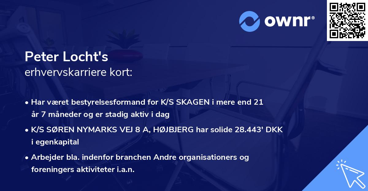 Peter Locht's erhvervskarriere kort