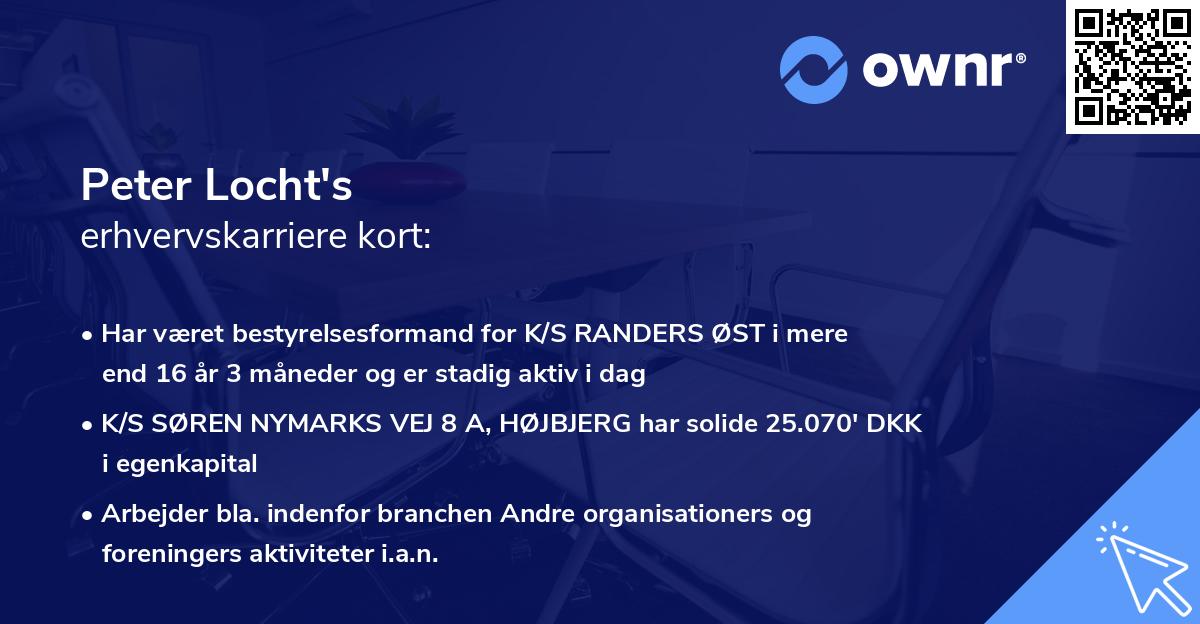 Peter Locht's erhvervskarriere kort