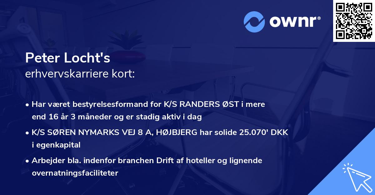 Peter Locht's erhvervskarriere kort